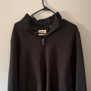 Wrangler Black Half-Zip Sweater